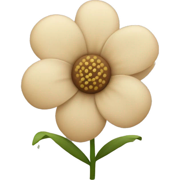 Beige flower emoji