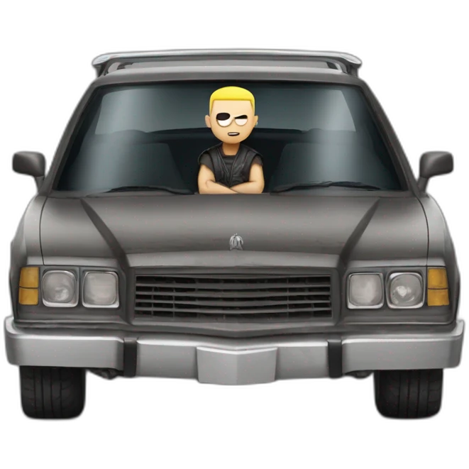 Eminem dans voiture mad max emoji