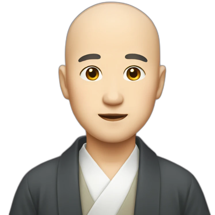 japanese smart bald man emoji
