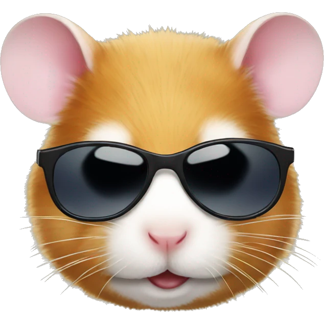Hamster with sunglasses  emoji