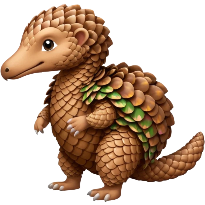 Pangolin with Hawaiian shirt emoji