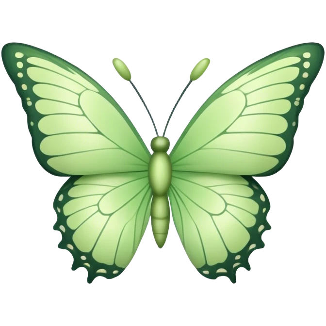 matcha green pastel butterfly emoji