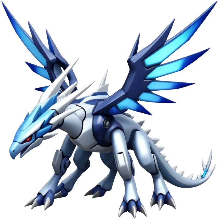  Cool Edgy Shiny Futuristic Ethereal Legendary Dialga-Digimon-Palkia-hybrid full body emoji