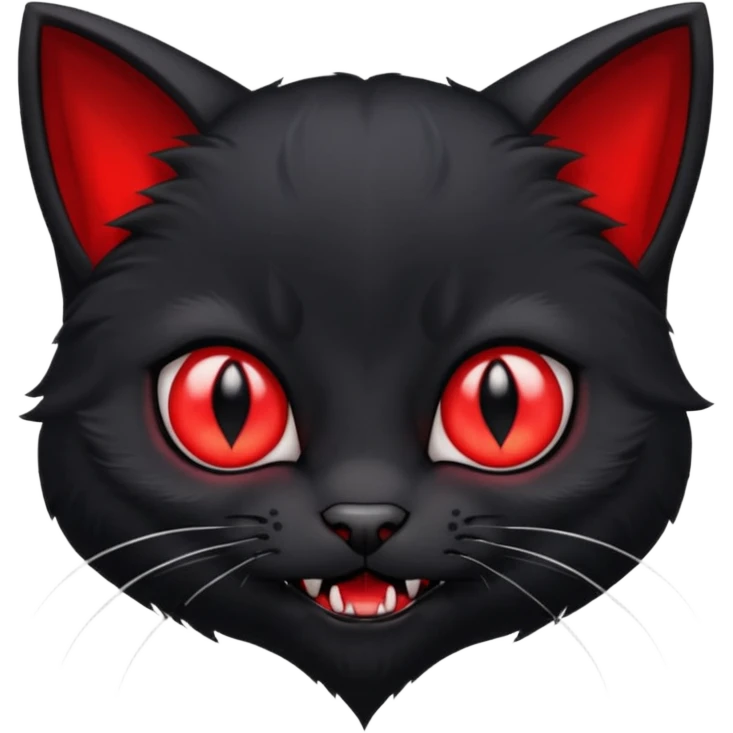 Vampire kitten emoji
