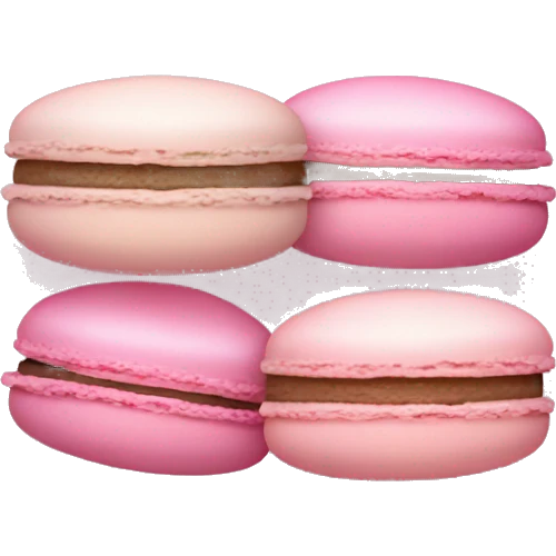 2 macaroons light pink  emoji