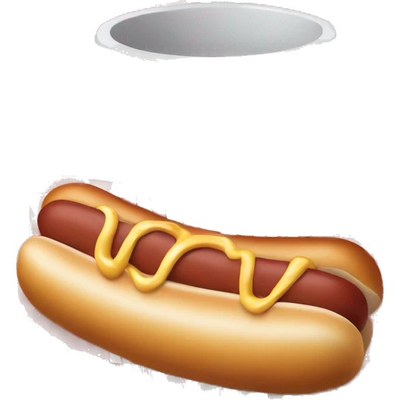 red and white cup with hot dog logo on it emoji