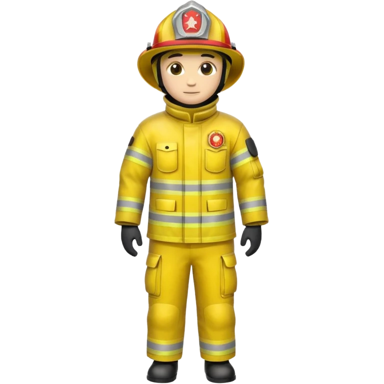 yellow Firefighter Suit no human emoji