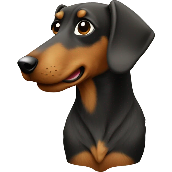 Dackel mit weihnchtsdeko emoji