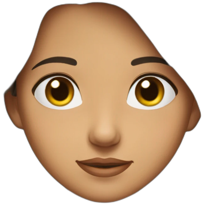 fille brune qui lève les yeux au ciel emoji