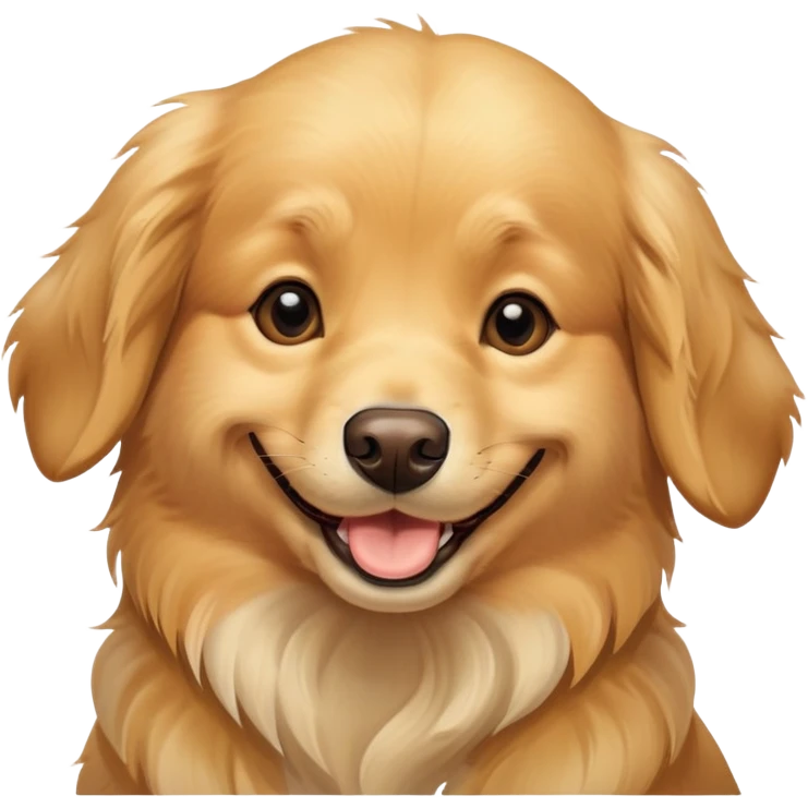 Laughing dog emoji