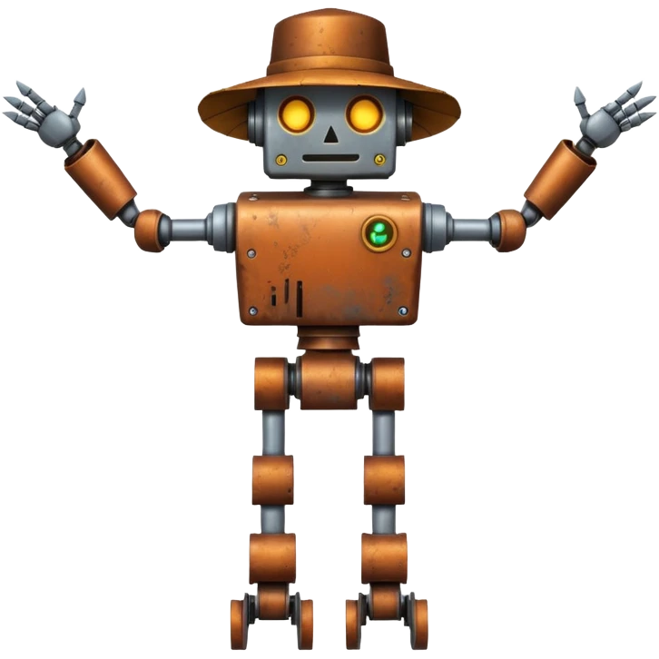 robot scareccrow emoji