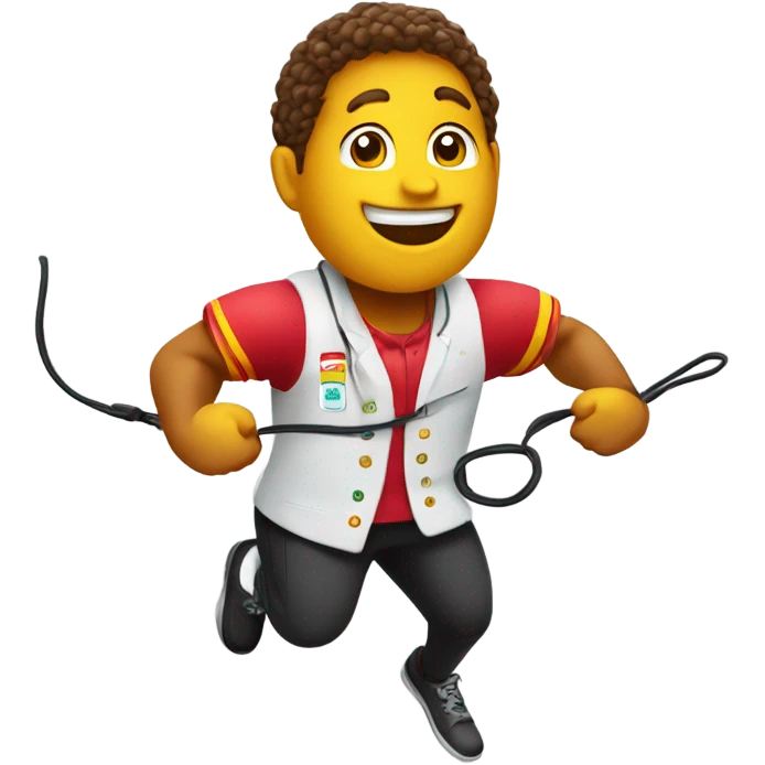 McDonald’s employee jumping rope emoji