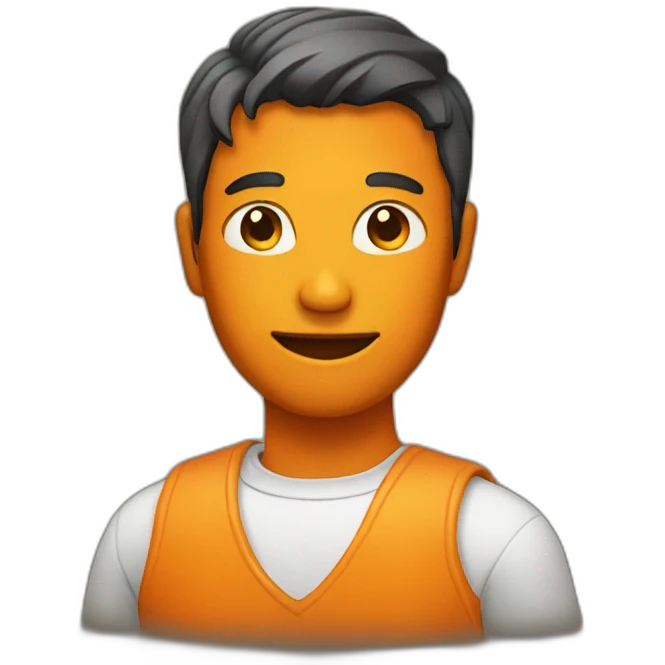 Man with pumkin face emoji