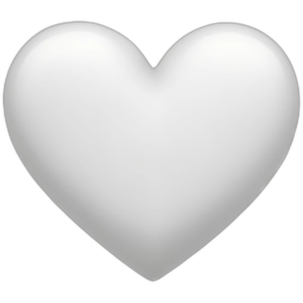 White heart emoji