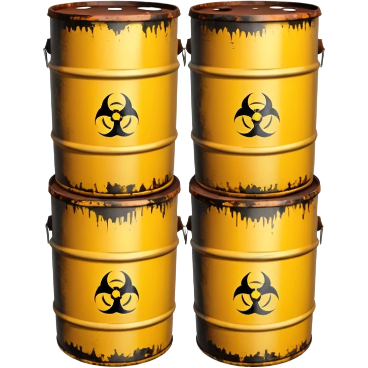 Chemical x waste barrels emoji
