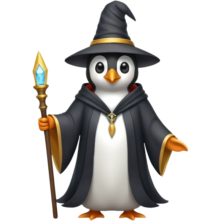 penguin wizard emoji