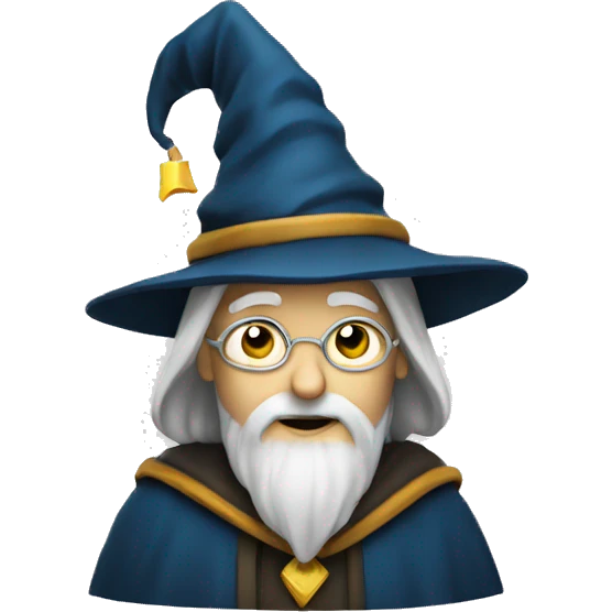 a wizard coding emoji