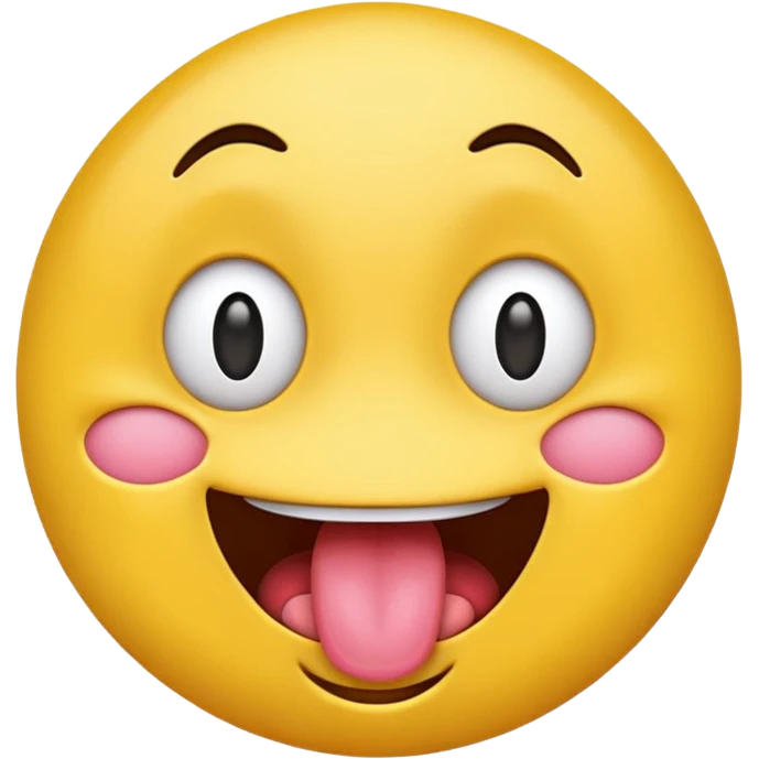 make a cross eyed esotropia emoji with tounge out emoji