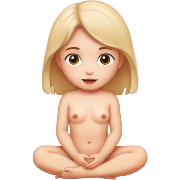 Nude little girl emoji
