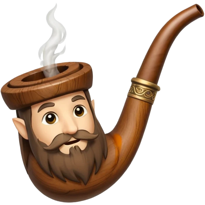 Hobbit smoking pipe emoji