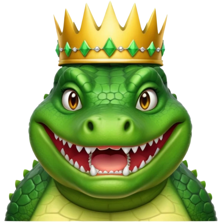 Fat Crocodile Woman  emoji