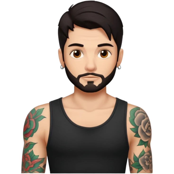 Italina guy with tattoos getting blowjob emoji