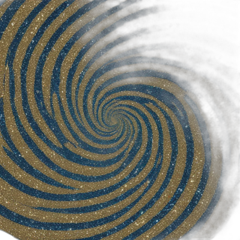 Glitter spiral emoji