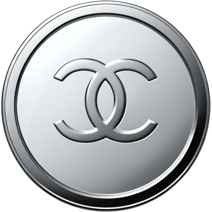 Chanel white coins emoji
