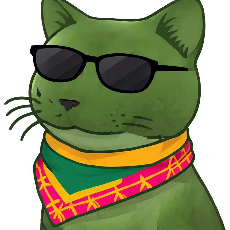 Cat with sunglasses emoji