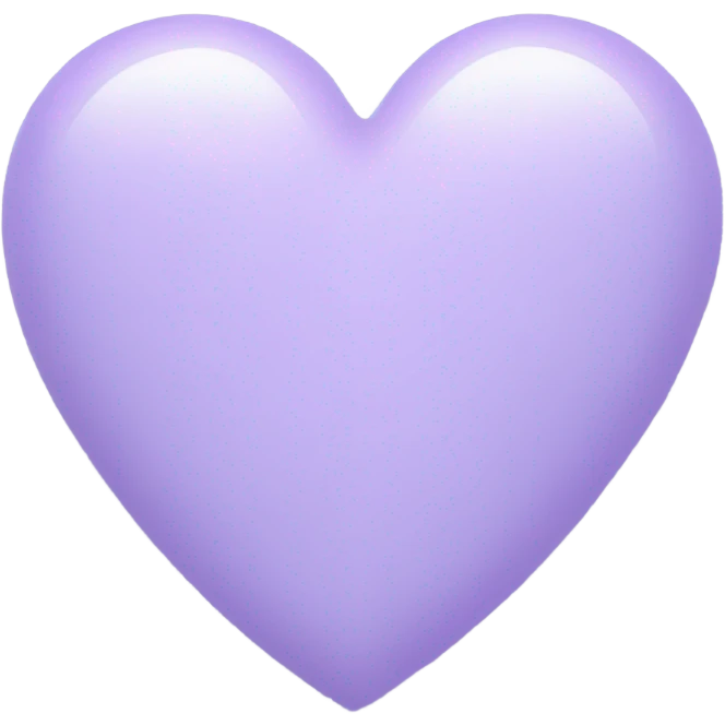 Pastel lavender heart  emoji