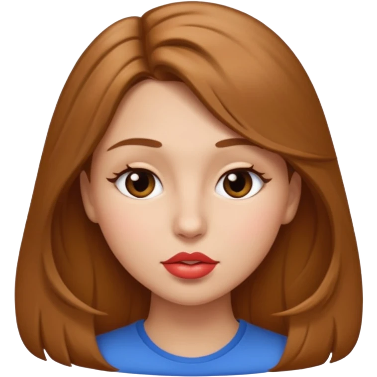 👩🏻‍❤️‍💋‍👩🏼 but light brown hair emoji