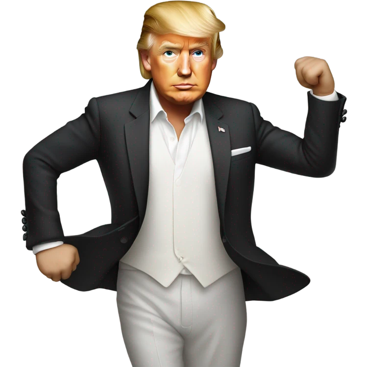 Donald Trump as a male dancer emoji