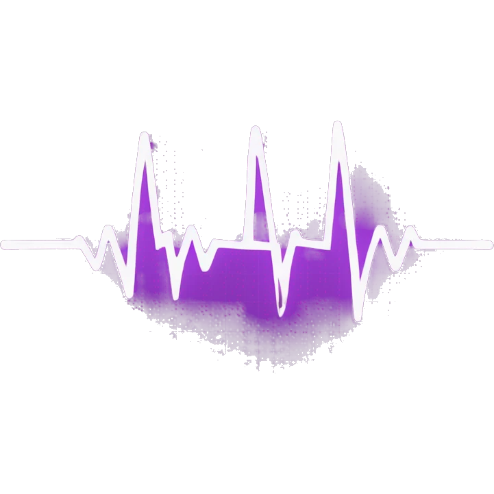 purple EKG emoji