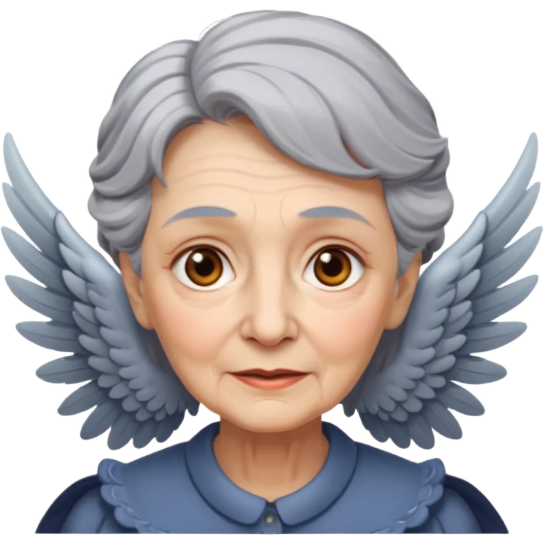Angel Old Lady with wings emoji