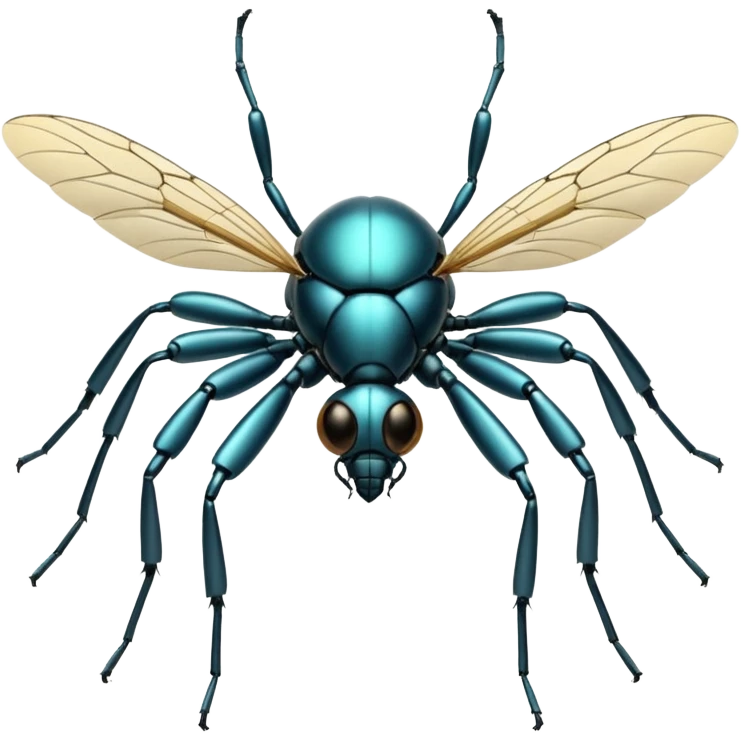 Create a highly polished, 3D game UI–style illustration of a   FLY emoji