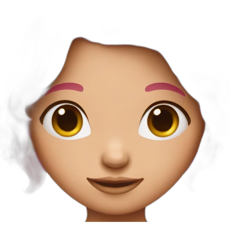 cute pink haired girl emoji