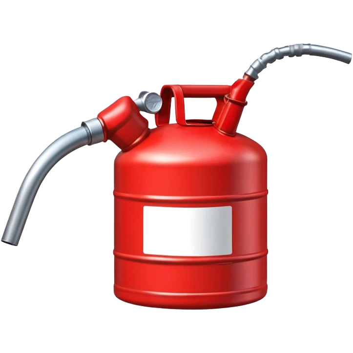 gasoline canister, fuel can, red container with spout emoji