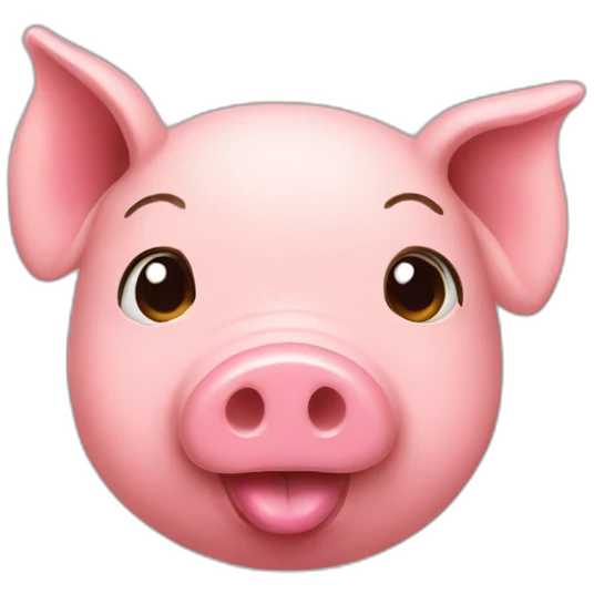 Pig lipstick emoji