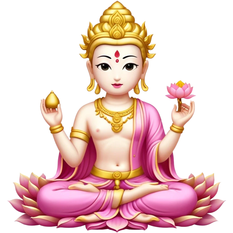 gold pink Bodhisattva  emoji