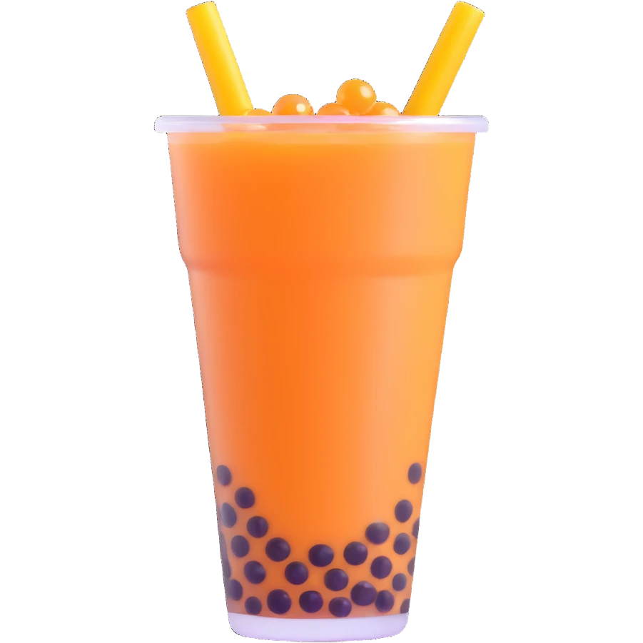 Bubble tea with tapioca pearls emoji
