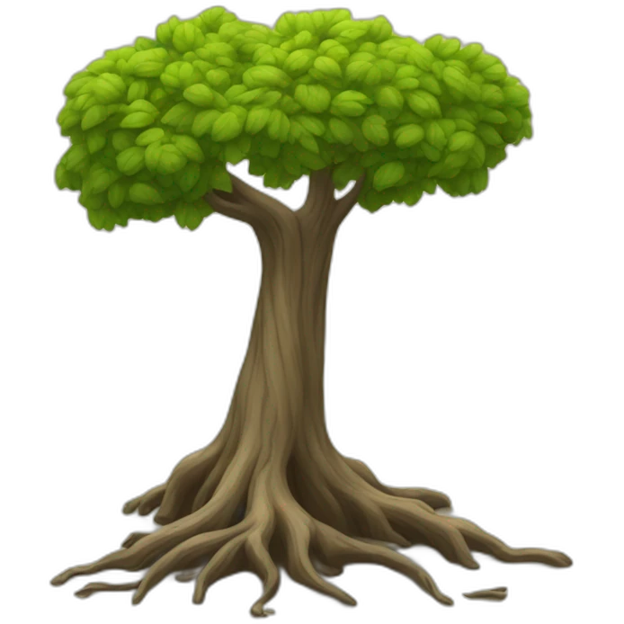 tree with two legs walking emoji