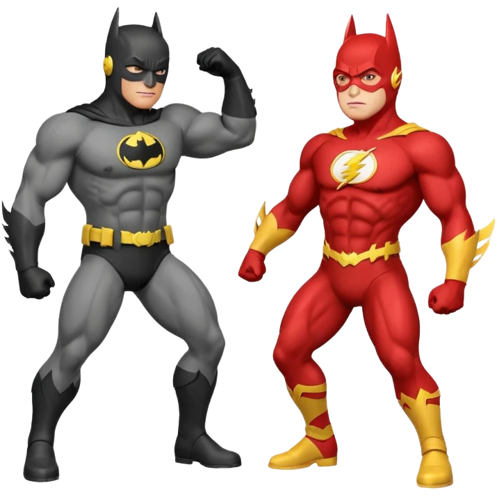 The Flash spanks Batman emoji