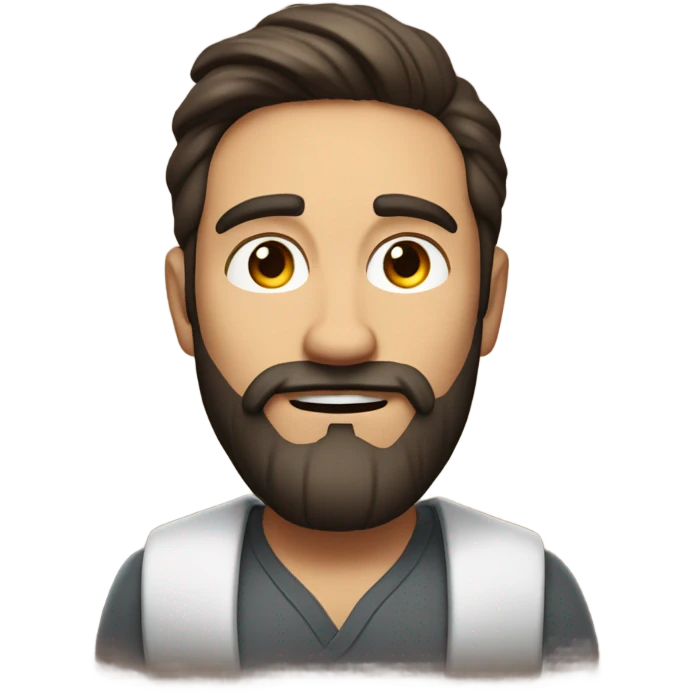 Brunette bearded hope dealer  emoji