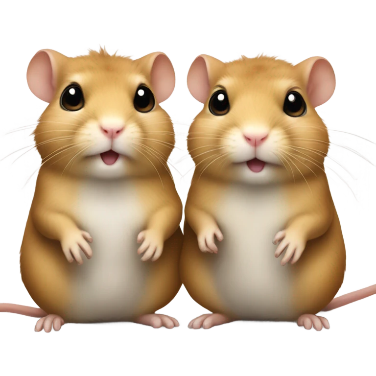 Gerbil friends emoji