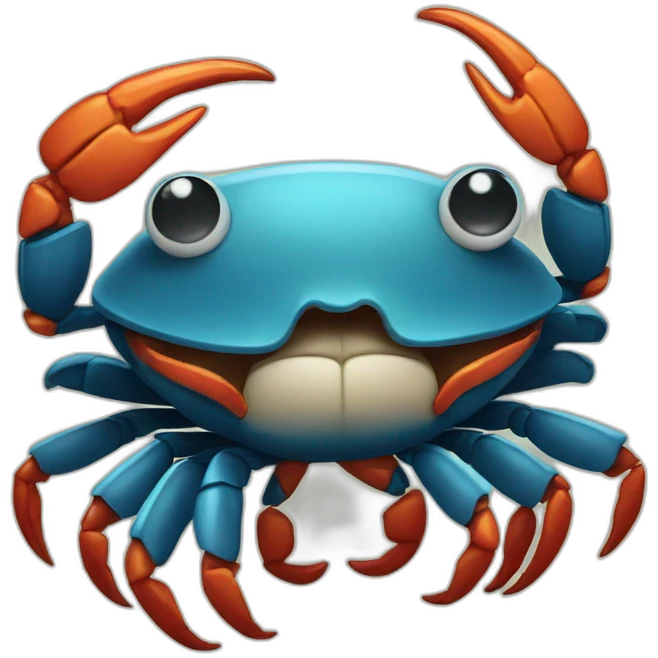 crab flexing emoji