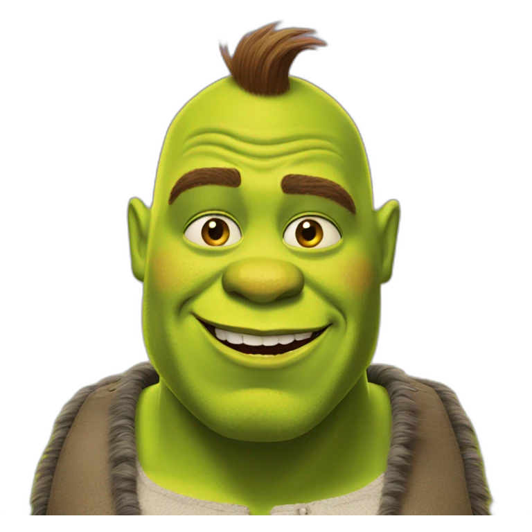 Shrek avec du maquillage  emoji