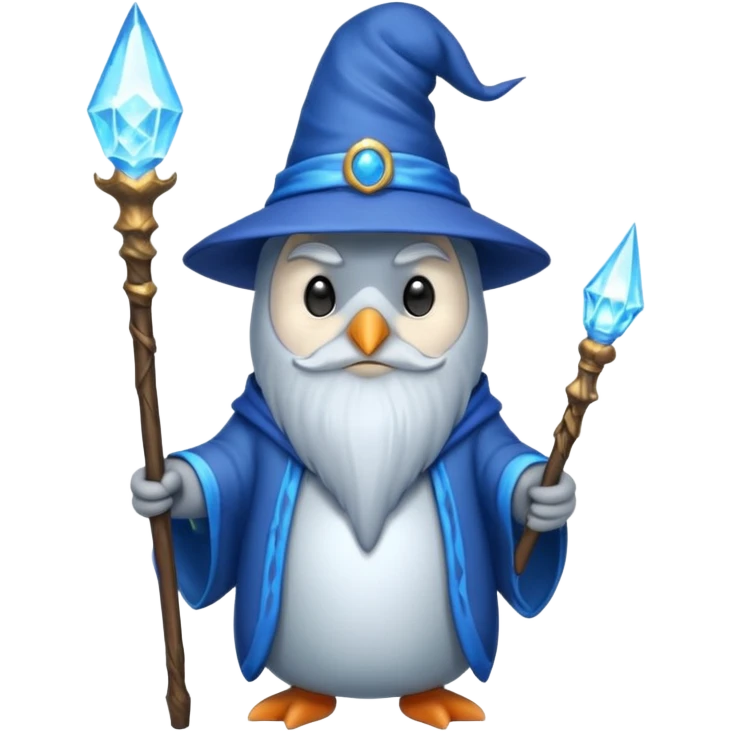 Penguin Wizard emoji