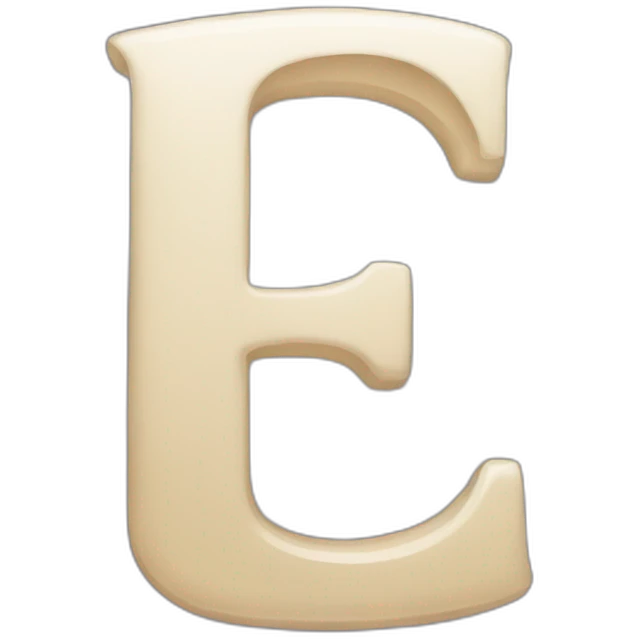 letter E emoji
