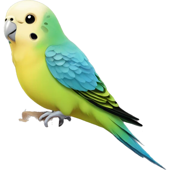 Budgie on couc emoji