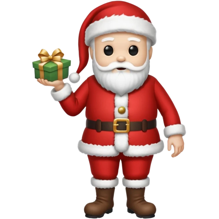 Skeleton death dressed as santa emoji